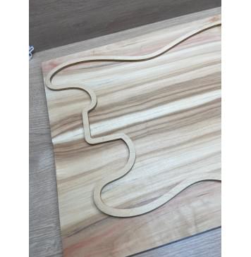 Клён Американский Ashleaf заготовка на топ Смешанный АА 10х180х490-445 мм 2 шт, книжкой-4