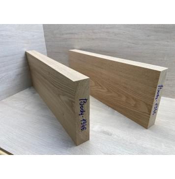 Ясень Дальневосточный Лёгкий заготовка корпуса Тангент А 47х217х575-535 мм, 532 кг/м3, 2 шт (уценка - сучки)-18