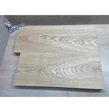 Ясень Дальневосточный Лёгкий заготовка корпуса Тангент А 45х215х575-525 мм, 543 кг/м3, 2 шт (уценка - трещины)-1