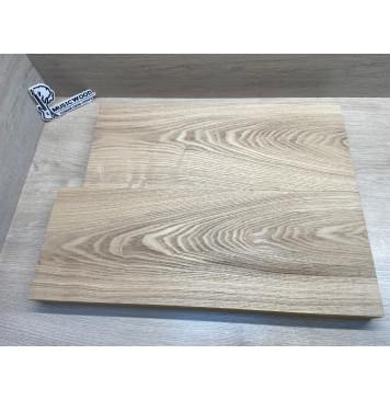 Ясень Дальневосточный Лёгкий заготовка корпуса Тангент А 45х215х575-525 мм, 543 кг/м3, 2 шт (уценка - трещины)-3