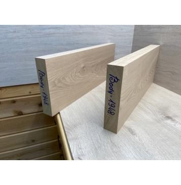 Ясень Дальневосточный Лёгкий заготовка корпуса Тангент А 45х215х575-525 мм, 543 кг/м3, 2 шт (уценка - трещины)-9