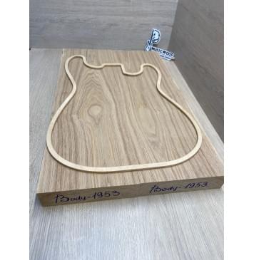 Ясень Дальневосточный Лёгкий заготовка корпуса Тангент А 49,5х175х555-545 мм, 573 кг/м3, 2 шт-9