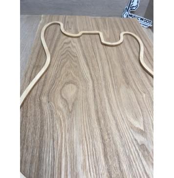 Ясень Дальневосточный Лёгкий заготовка корпуса Тангент А 49,5х175х555-545 мм, 573 кг/м3, 2 шт-10