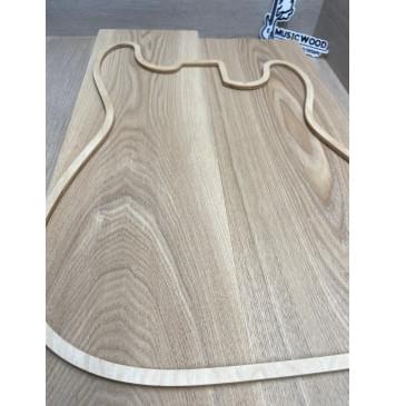 Ясень Дальневосточный Лёгкий заготовка корпуса Тангент АА 46х165х550-515 мм, 589 кг/м3, 2 шт-2