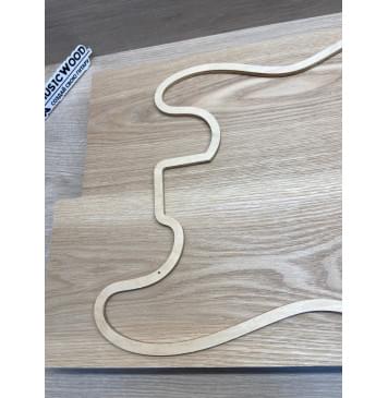 Ясень Дальневосточный Лёгкий заготовка корпуса Тангент АА 46х165х550-515 мм, 589 кг/м3, 2 шт-3