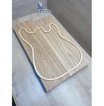 Ясень Дальневосточный Заготовка корпуса Тангент А 49х165х555-525 мм, 2 шт, 633 кг/м3-0