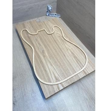 Ясень Дальневосточный Заготовка корпуса Тангент АА 44х168х570-525 мм, 2 шт, 620 кг/м3-0