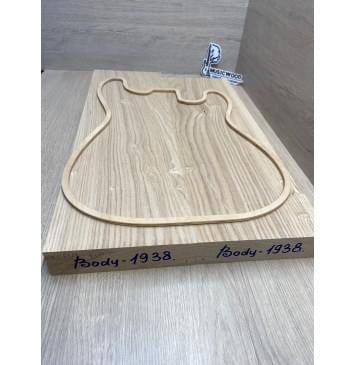 Ясень Дальневосточный Лёгкий заготовка корпуса Смешанный А 45х173х555-520 мм, 515 кг/м3, 2 шт (уценка - сучок) -13