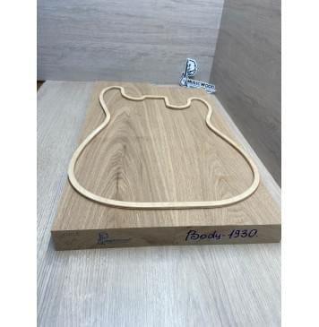 Ясень Дальневосточный Лёгкий заготовка корпуса Тангент АА 44,5х167х555-525 мм, 571 кг/м3, 2 шт-3