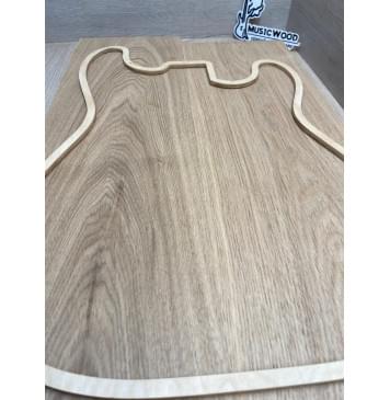 Ясень Дальневосточный Лёгкий заготовка корпуса Тангент АА 44,5х167х555-525 мм, 571 кг/м3, 2 шт-1