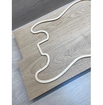 Ясень Дальневосточный Лёгкий заготовка корпуса Тангент АА 44,5х167х555-525 мм, 571 кг/м3, 2 шт-2