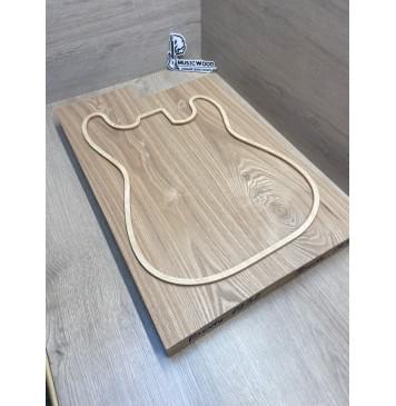 Ясень Дальневосточный Лёгкий заготовка корпуса Тангент АА 46,2х188х575-515 мм, 574 кг/м3, 2 шт (уценка - сучки)-0