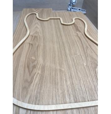 Ясень Дальневосточный Лёгкий заготовка корпуса Тангент АА 48,5х173х570-515 мм, 569 кг/м3, 2 шт (уценка - сучки)-2