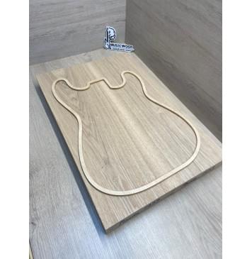 Ясень Дальневосточный Лёгкий заготовка корпуса Тангент А 49х180х550 мм, 590 кг/м3, 2 шт (уценка - сучки)-0