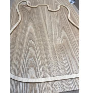 Ясень Дальневосточный Заготовка корпуса Тангент АА 48,5х182х545-525 мм, 2 шт, 604 кг/м3 (уценка - сучки)-12