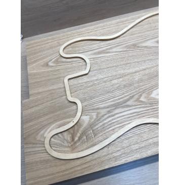 Ясень Дальневосточный Заготовка корпуса Тангент АА 48,5х182х545-525 мм, 2 шт, 604 кг/м3 (уценка - сучки)-13