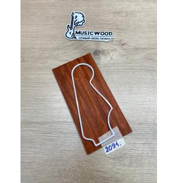 Падук заготовка накладки на головку грифа Радиал ААА 3х107х215 мм-0