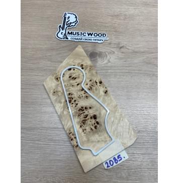 Тополь Кап заготовка накладки на головку грифа Смешанный ААА Кап ААА 4х120х250-200 мм-0