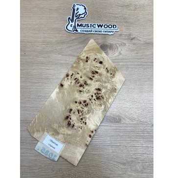 Тополь Кап заготовка накладки на головку грифа Смешанный ААА Кап ААА 4х120х250-200 мм-2