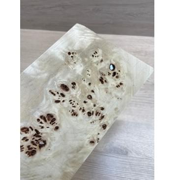 Тополь Кап заготовка накладки на головку грифа Смешанный ААА Кап ААА 4х120х250-200 мм-2