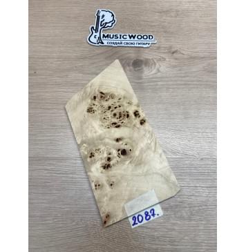 Тополь Кап заготовка накладки на головку грифа Смешанный ААА Кап ААА 4х120х250-200 мм-3