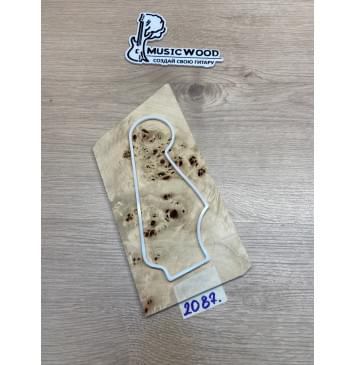 Тополь Кап заготовка накладки на головку грифа Смешанный ААА Кап ААА 4х120х250-200 мм-0