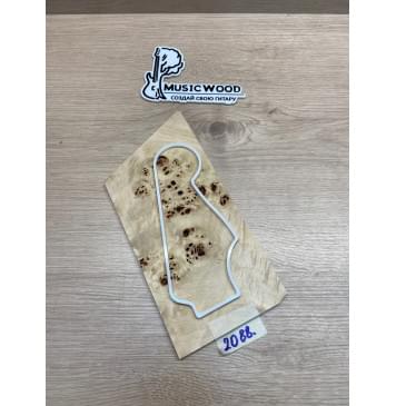 Тополь Кап заготовка накладки на головку грифа Смешанный ААА Кап ААА 4х120х250-200 мм-0