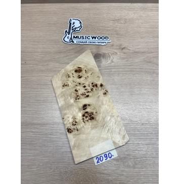 Тополь Кап заготовка накладки на головку грифа Смешанный ААА Кап ААА 4х120х250-200 мм-3