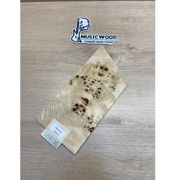 Тополь Кап заготовка накладки на головку грифа Смешанный ААА Кап ААА 4х120х250-200 мм-1