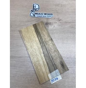 Корина Чёрная (Лимба-Офрам) заготовка накладки на головку грифа Радиал АА 6х133х270 мм-3