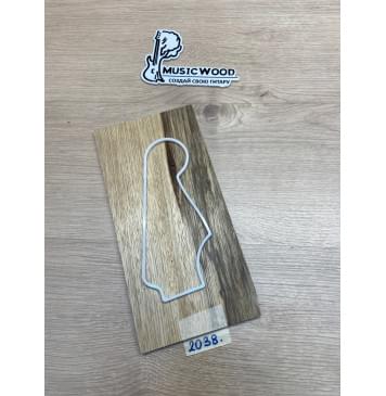 Корина Чёрная (Лимба-Офрам) заготовка накладки на головку грифа Радиал АА 6х138х270 мм-0