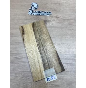 Корина Чёрная (Лимба-Офрам) заготовка накладки на головку грифа Радиал АА 6х133х270 мм-3