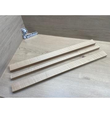 Клён Белый Явор, Волнистый заготовка грифа для электрогитары Радиал АА Волна АА 26х(46,5-22-46,5)х685 мм, из 3х частей-0