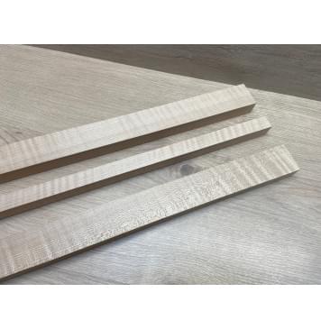 Клён Белый Явор, Волнистый заготовка грифа для электрогитары Радиал АА Волна АА 26х(46,5-22-46,5)х685 мм, из 3х частей-8