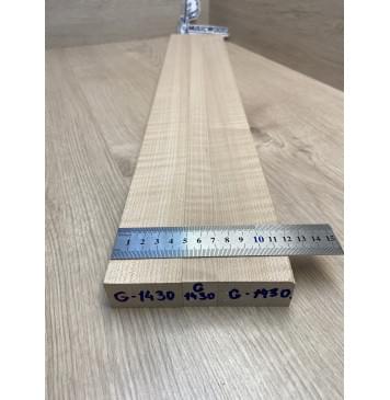 Клён Белый Явор, Волнистый заготовка грифа для электрогитары Радиал АА Волна АА 26х(46,5-22-46,5)х685 мм, из 3х частей-1