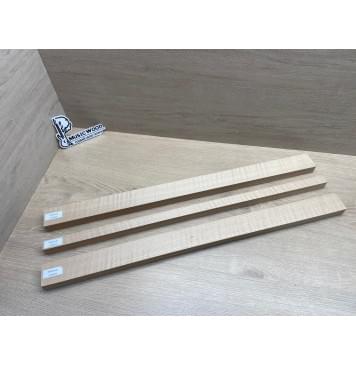 Клён Белый Явор, Волнистый заготовка грифа для электрогитары Радиал АА Волна АА 26х(46,5-22-46,5)х685 мм, из 3х частей-6