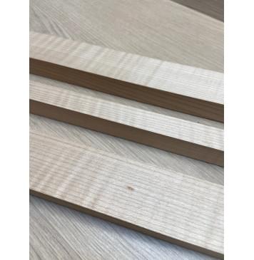 Клён Белый Явор, Волнистый заготовка грифа для электрогитары Радиал АА Волна АА 26х(46,5-22-46,5)х685 мм, из 3х частей-7