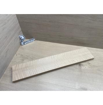 Клён Белый Явор, Волнистый заготовка грифа для безголовой гитары Радиал ААА Волна АА 26х(46,5-21-46,5)х615 мм, из 3х частей-11