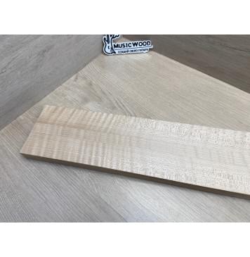 Клён Белый Явор, Волнистый заготовка грифа для безголовой гитары Радиал ААА Волна АА 26х(46,5-21-46,5)х615 мм, из 3х частей-13