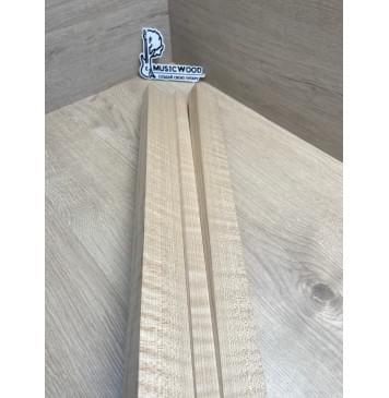 Клён Белый Явор, Волнистый заготовка грифа для безголовой гитары Радиал ААА Волна АА 26х(46,5-21-46,5)х615 мм, из 3х частей-1