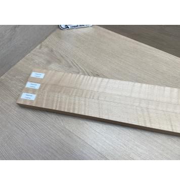 Клён Белый Явор, Волнистый заготовка грифа для безголовой гитары Радиал ААА Волна АА 26х(46,5-21-46,5)х615 мм, из 3х частей-5