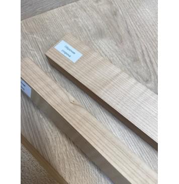 Клён Белый Явор, Волнистый заготовка грифа для безголовой гитары Радиал ААА Волна АА 26х(46,5-21-46,5)х615 мм, из 3х частей-8