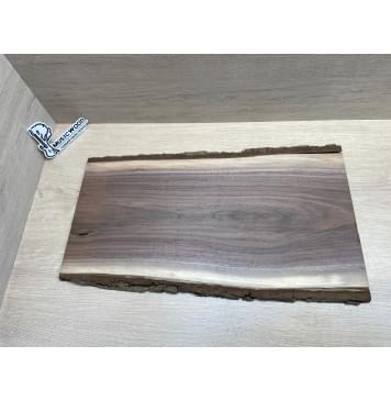 Орех Американский Заболонь заготовка топа для тревел гитары Тангент ААА 10х295-265х600 мм, живой край-1