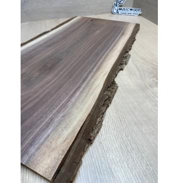 Орех Американский Заболонь заготовка топа для тревел гитары Тангент ААА 10х295-265х600 мм, живой край-4
