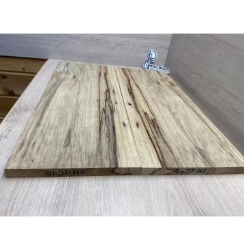 Корина Чёрная (Лимба-Офрам) заготовка на топ Смашанный ААА 19х238х605 мм, 2 шт, книжкой-4