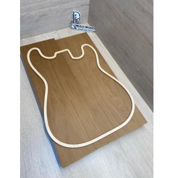 Ольха Печёная 180 гр заготовка корпуса Тангент ААА 43,5х164х525-510 мм, 2 шт,465 кг/м3 Ольха Печёная 180 гр заготовка корпуса Тангент ААА 43,5х164х525-510 мм, 2 шт,465 кг/м3-0