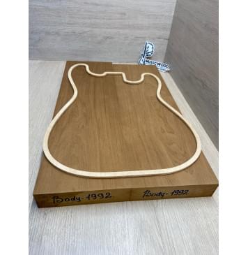 Ольха Печёная 180 гр заготовка корпуса Тангент ААА 43,5х164х525-510 мм, 2 шт,465 кг/м3 Ольха Печёная 180 гр заготовка корпуса Тангент ААА 43,5х164х525-510 мм, 2 шт,465 кг/м3-2