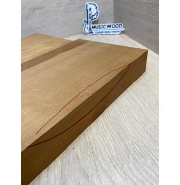 Ольха Печёная 180 гр заготовка корпуса Радиал АА 41х166х490-475 мм, 2 шт Ольха Печёная 180 гр заготовка корпуса Радиал АА 41х166х490-475 мм, 2 шт-1