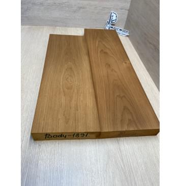 Ольха Печёная 180 гр заготовка корпуса Тангент ААА 38х158х540-465 мм, 454 кг/м3,  2 шт (уценка - сучок) Ольха Печёная 180 гр заготовка корпуса Тангент ААА 38х158х540-465 мм, 454 кг/м3,  2 шт (уценка - сучок)-1