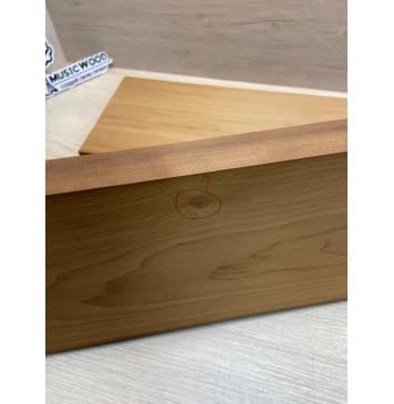 Ольха Печёная 180 гр заготовка корпуса Тангент ААА 38х158х540-465 мм, 454 кг/м3,  2 шт (уценка - сучок) Ольха Печёная 180 гр заготовка корпуса Тангент ААА 38х158х540-465 мм, 454 кг/м3,  2 шт (уценка - сучок)-5